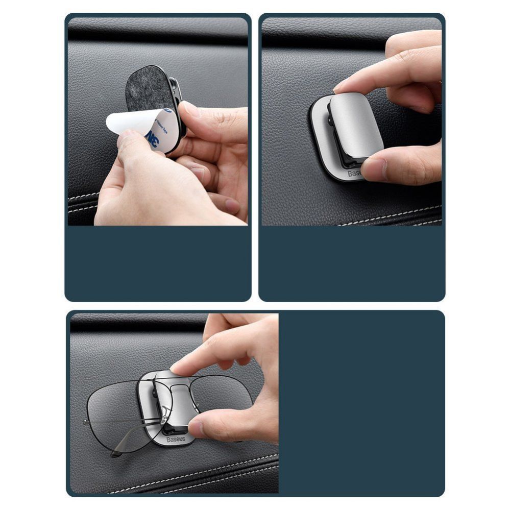 Auto holder Baseus Baseus Car Holder Glasses Clip Silver (ACYJN-B0S)
