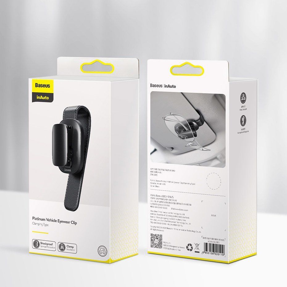 Auto holder Baseus Baseus Car Holder Glasses Clip Silver (ACYJN-B0S)