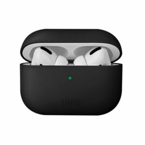 Nugarėlės dėklai UNIQ  Uniq Lino Silicone case for AirPods Pro - black 
