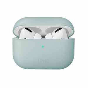 Nugarėlės dėklai UNIQ  Uniq Lino Silicone case for AirPods Pro - mint 