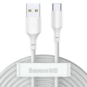 Cable Baseus  Baseus 2x USB cable - USB Type C fast charging Power Delivery Quick Charge 40 W 5 A 1.5 m white (TZCATZJ-02) 