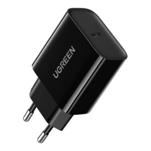 Adapteris Ugreen  USB wall charger Type C 20W Power Delivery black (10191) Black