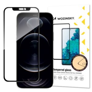 Kaitseklaasid Wozinsky Apple Wozinsky Super Durable Full Glue Tempered Glass Full Coverage with Frame Case Friendly iPhone 16e / 14 / 13 Pro / iPhone 13 Black 