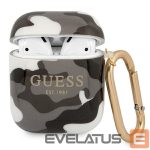 Back panel cover Guess  Guess GUA2UCAMG AirPods cover black/black Camo Collection