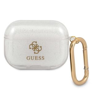 Aizmugurējais vāciņš Guess  Guess GUAPUCG4GT AirPods Pro cover Transparent Glitter Collection