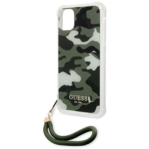 Back panel cover Guess Guess GUHCN61KSARKA iPhone 11 6.1" / Xr green/khaki hardcase Camo Collection