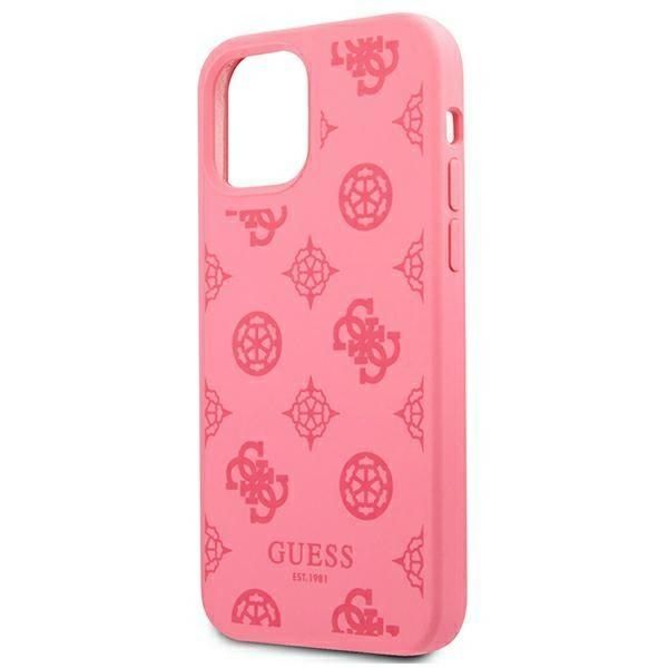Back panel cover Guess Guess GUHCP12LLSPEFU iPhone 12 Pro Max 6.7" fuchsia/fuchsia hard case Peony Collection