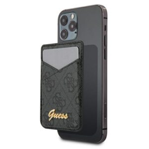 Nugarėlės dėklai Guess  Guess Wallet Card Slot GUWMS4GTLBK MagSafe 4G grey/grey