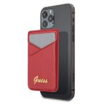 Tagakaaned Guess  Guess Wallet Card Slot GUWMSSASLRE MagSafe Saffiano red/red 