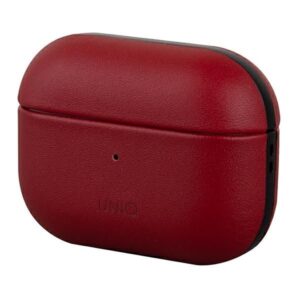 Nugarėlės dėklai UNIQ  Uniq Terra Genuine Leather case for AirPods Pro - red 