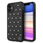 Aizmugurējais vāciņš Mercedes-Benz  Mercedes Silver Stars Pattern Case for iPhone 11 / Xr - Black 