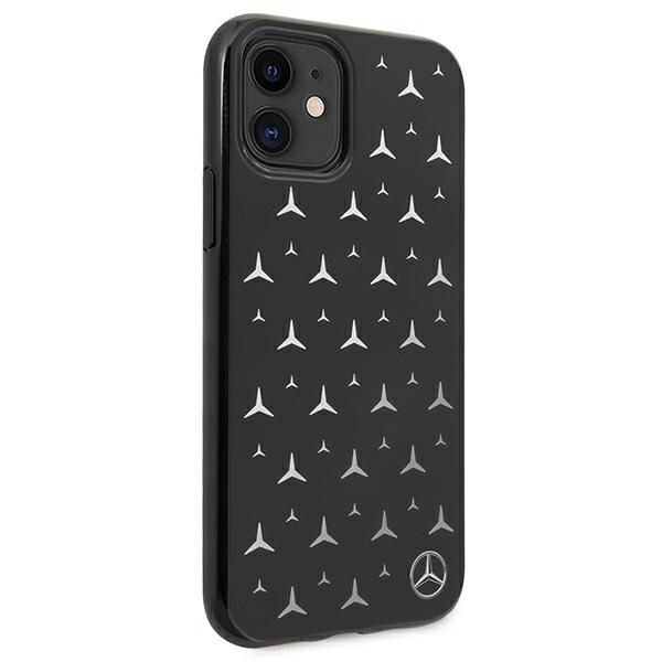 Tagakaaned Mercedes-Benz Mercedes Silver Stars Pattern Case for iPhone 11 / Xr - Black