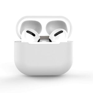 Aizmugurējais vāciņš Hurtel  Case for AirPods 3 silicone soft cover for headphones white (case C) 