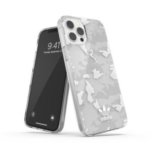 Aizmugurējais vāciņš Adidas  Adidas OR SnapCase Camo iPhone 12 Pro Ma x przezroczysty/biały 43706 