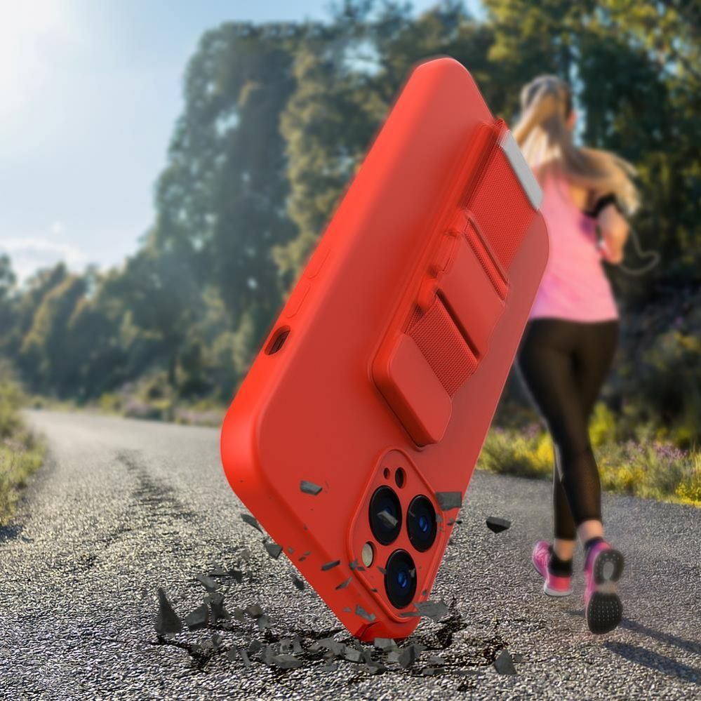 Nugarėlės dėklai Hurtel Rope Case Silicone Lanyard Cover Purse Lanyard Strap For Samsung Galaxy A13 5G Pink