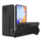 Back panel cover Wozinsky  Wozinsky Kickstand Case Silicone Stand Cover for Xiaomi Redmi Note 11 Pro black 