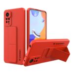 Aizmugurējais vāciņš Wozinsky  Wozinsky Kickstand Case Silicone Stand Cover for Xiaomi Redmi Note 11 Pro red 