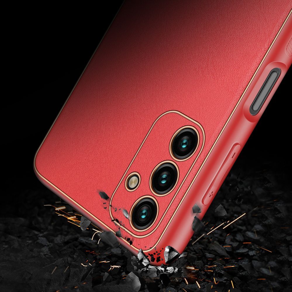 Back panel cover Dux Ducis Dux Ducis Yolo elegant cover made of ecological leather for Samsung Galaxy A13 5G red