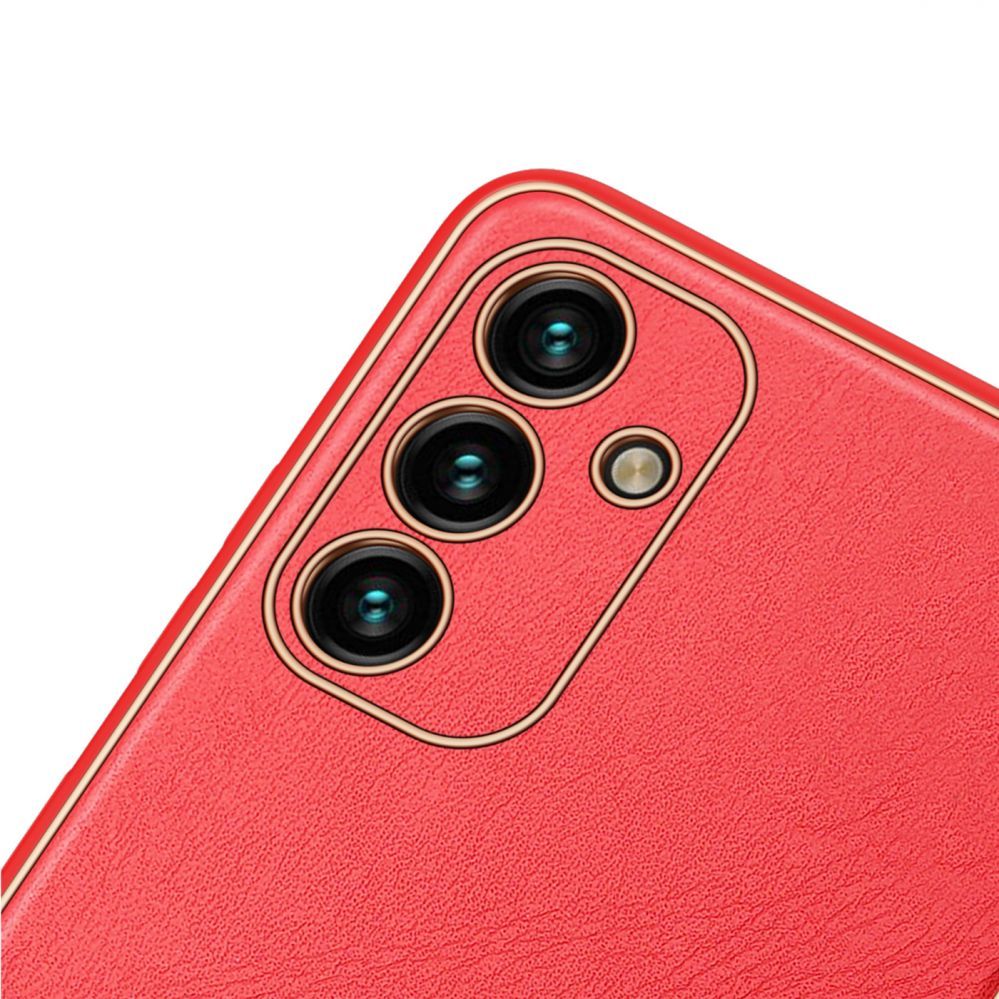 Back panel cover Dux Ducis Dux Ducis Yolo elegant cover made of ecological leather for Samsung Galaxy A13 5G red