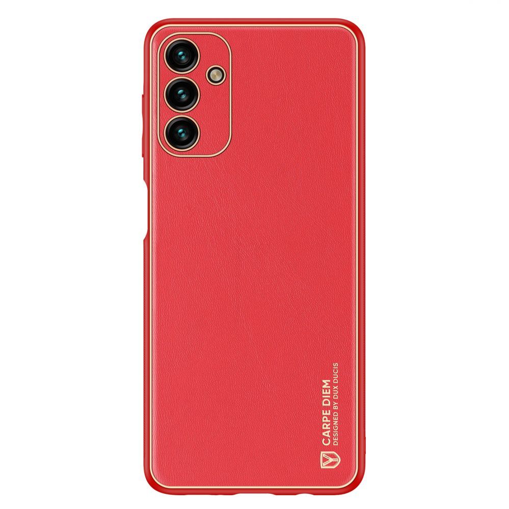 Back panel cover Dux Ducis Dux Ducis Yolo elegant cover made of ecological leather for Samsung Galaxy A13 5G red
