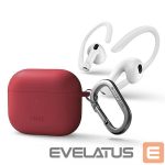 Back panel cover UNIQ  Uniq Nexo case for AirPods 3 + Ear Hooks Silicone - red 