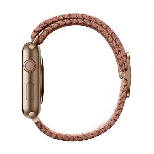 Cits mobilo telefonu aksesuārs UNIQ Uniq Aspen Braided strap for Apple Watch 1/2/3/4/5/6/7/8/SE/SE2 44/42/45mm - pink
