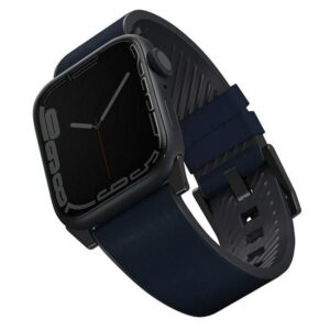 Cits mobilo telefonu aksesuārs UNIQ  Uniq Straden Leather Hybrid Strap for Apple Watch 1/2/3/4/5/6/7/8/SE/SE2/Ultra 42/44/45/49mm - blue 