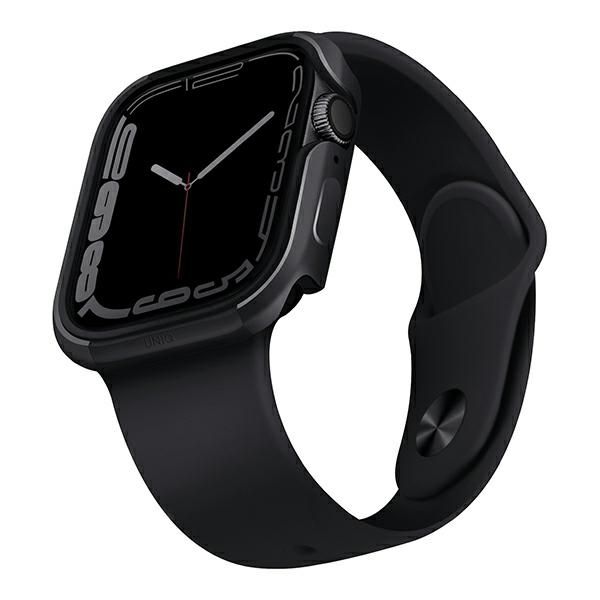 Back panel cover UNIQ Uniq case Valencia Apple Watch Series 4/5/6/7/8/SE/SE2 45/44mm. graphite/graphite