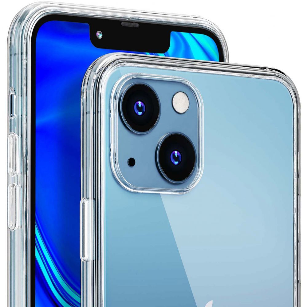 Back panel cover 3MK Case for iPhone 13 silicone from the 3mk Clear Case series - transparent