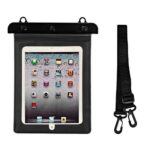 Nugarėlės dėklai Hurtel  Waterproof PVC tablet case - black 