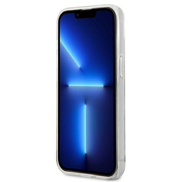 Back panel cover Karl Lagerfeld Karl Lagerfeld KLHCP13SHFLT iPhone 13 mini 5,4" przezroczysty/transparent Flower Ikonik Karl