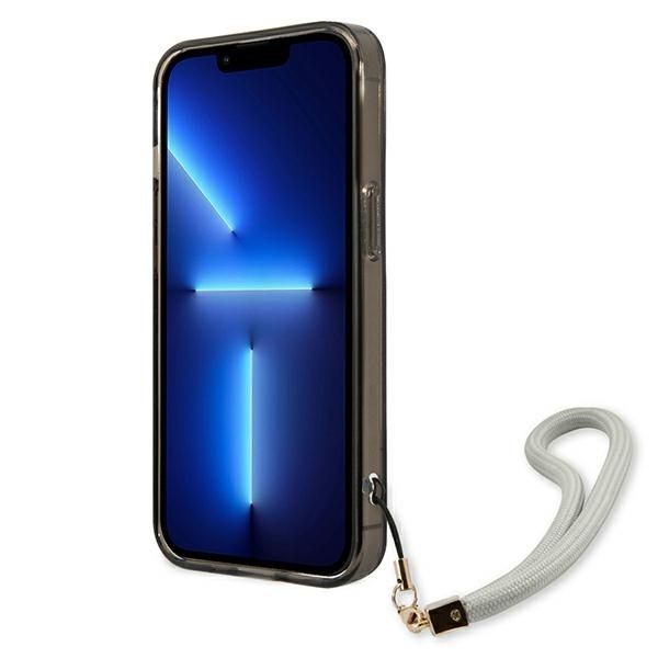 Aizmugurējais vāciņš Guess Guess GUHCP13LHTSGSK iPhone 13 Pro / 13 6.1" black/black hardcase Translucent Stap