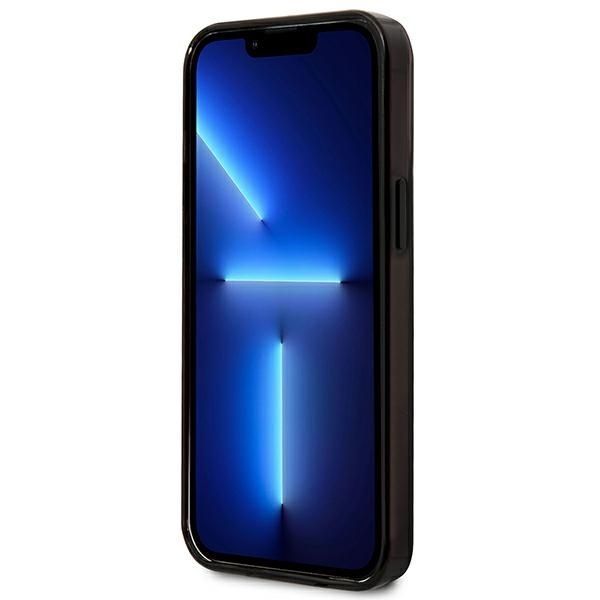 Aizmugurējais vāciņš Karl Lagerfeld Karl Lagerfeld KLHCP13LTGKCK iPhone 13 Pro / 13 6,1" hardcase czarny/black Gradient Ikonik Karl & Choupette