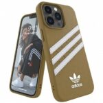Aizmugurējais vāciņš Adidas  Adidas OR Moulded PU iPhone 13 Pro / 13 6,1" beżowo-złoty/beige-gold 47806 