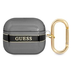 Aizmugurējais vāciņš Guess  Guess GUA3HHTSK AirPods 3 cover black/black Strap Collection