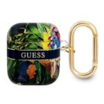 Aizmugurējais vāciņš Guess  Guess GUA2HHFLB AirPods cover blue/blue Flower Strap Collection
