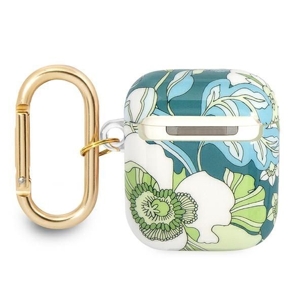 Back panel cover Guess Guess GUA2HHFLN AirPods cover green/green Flower Strap Collection