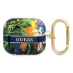 Back panel cover Guess  Guess GUA3HHFLB AirPods 3 cover blue/blue Flower Strap Collection