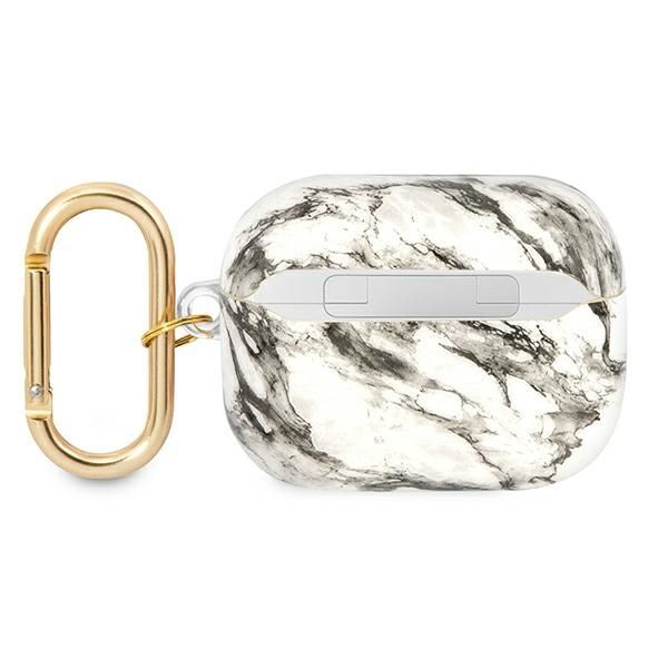 Back panel cover Guess Guess GUAPHCHMAG AirPods Pro cover grey/grey Marble Strap Collection