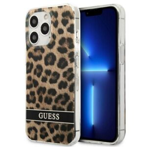 Aizmugurējais vāciņš Guess  Guess GUHCP13LHSLEOW iPhone 13 Pro / 13 6.1" brown/brown hardcase Leopard 