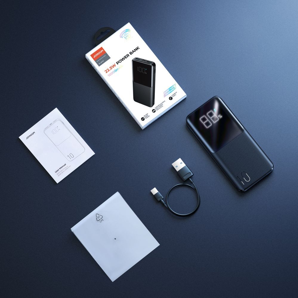 Power bank Joyroom Joyroom power bank 22.5W 10000mAh PD QC3.0 AFC black (JR-QP191)