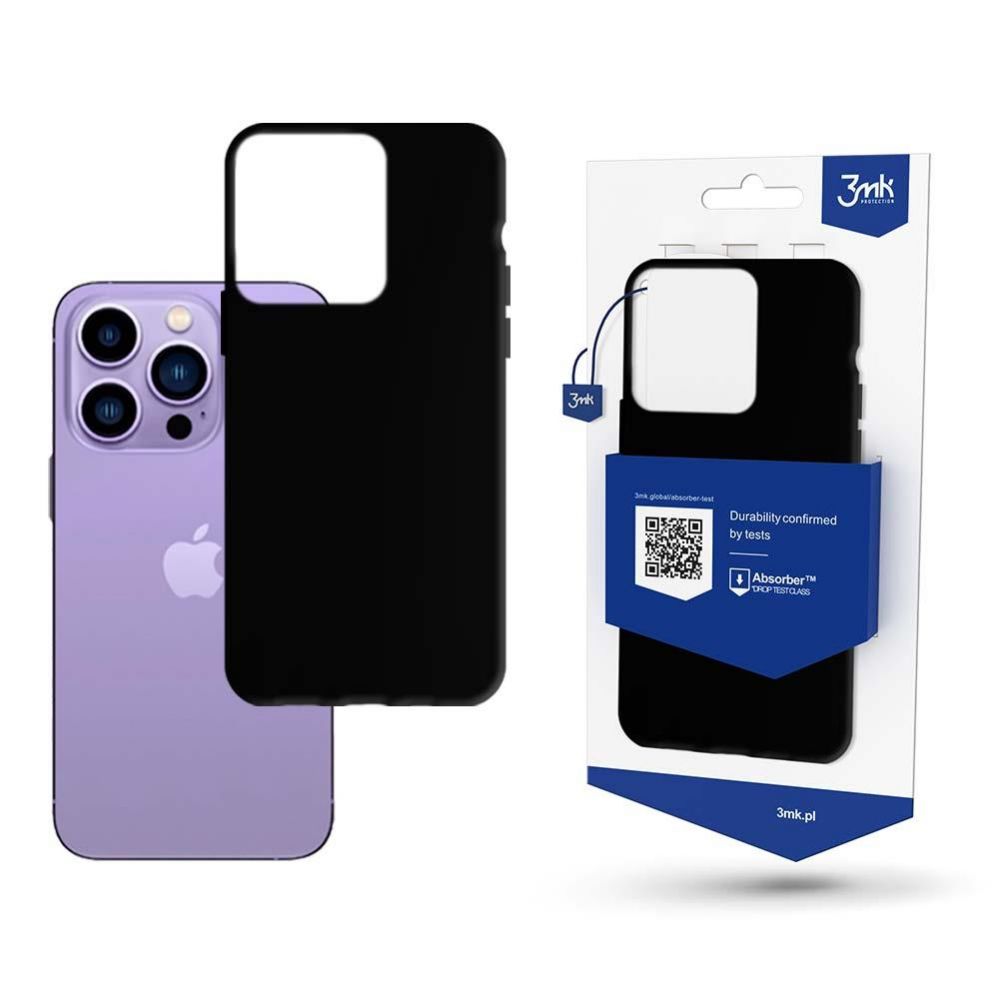 Back panel cover 3MK Apple iPhone 14 Pro Max - 3mk Matt Case black