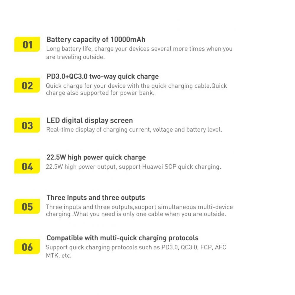 Väline aku Baseus Baseus Adaman Metal power bank with fast charging 10000mAh 22.5W (Overseas Edition 2021) black