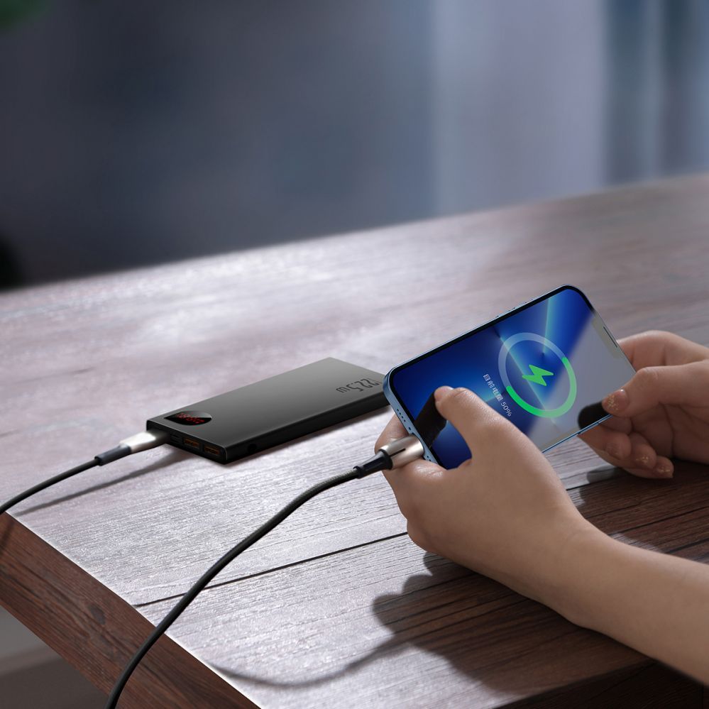 Väline aku Baseus Baseus Adaman Metal power bank with fast charging 10000mAh 22.5W (Overseas Edition 2021) black