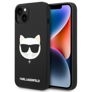 Nugarėlės dėklai Karl Lagerfeld  Karl Lagerfeld KLHMP14MSLCHBK iPhone 14 Plus 6.7 "hardcase black / black Silicone Choupette Head Magsafe 