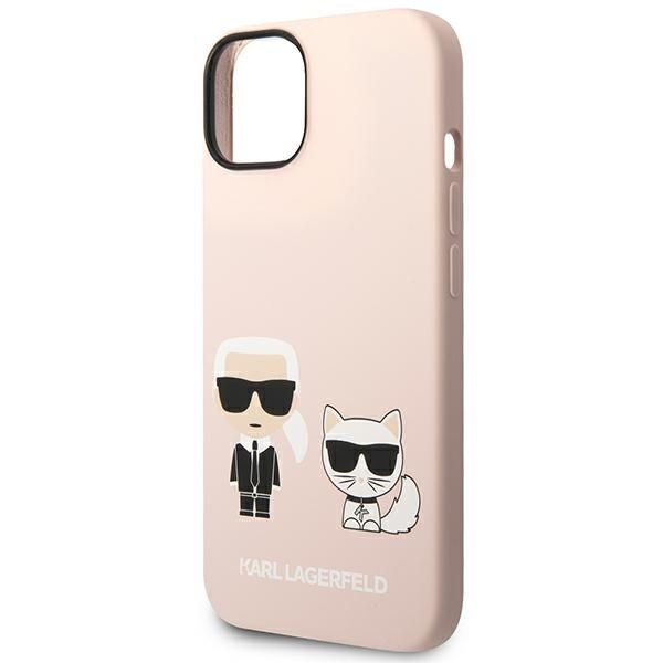Nugarėlės dėklai Karl Lagerfeld Karl Lagerfeld KLHMP14SSSKCI iPhone 14 6.1 "hardcase light pink / light pink Silicone Karl & Choupette Magsafe