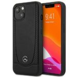 Aizmugurējais vāciņš Mercedes-Benz  Mercedes MEHCP14MARMBK iPhone 14 Plus 6.7 "black / black hardcase Leather Urban 