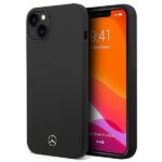 Aizmugurējais vāciņš Mercedes-Benz  Mercedes Silicone Line case for iPhone 14 Plus - black 