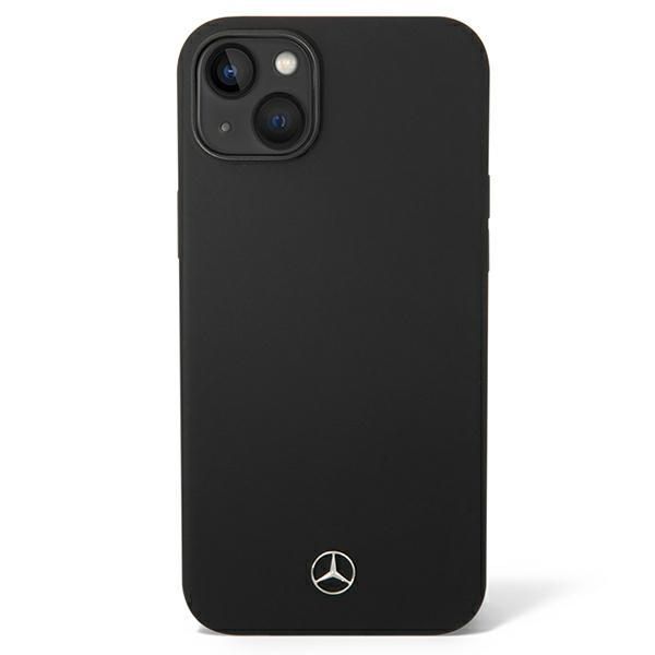 Back panel cover Mercedes-Benz Mercedes Silicone Line case for iPhone 14 Plus - black