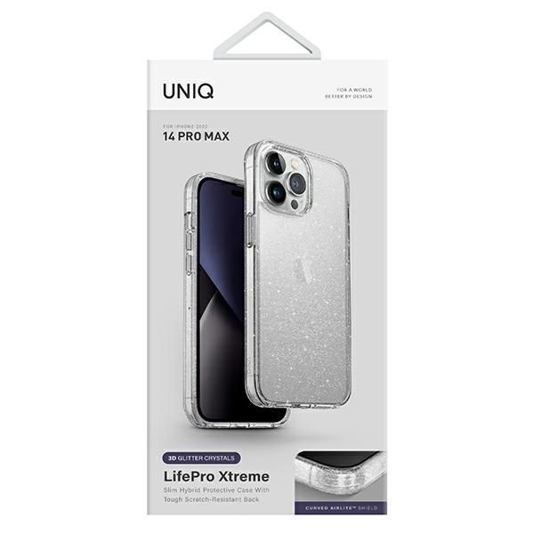Back panel cover UNIQ Uniq LifePro Xtreme case for iPhone 14 Pro Max - transparent silver